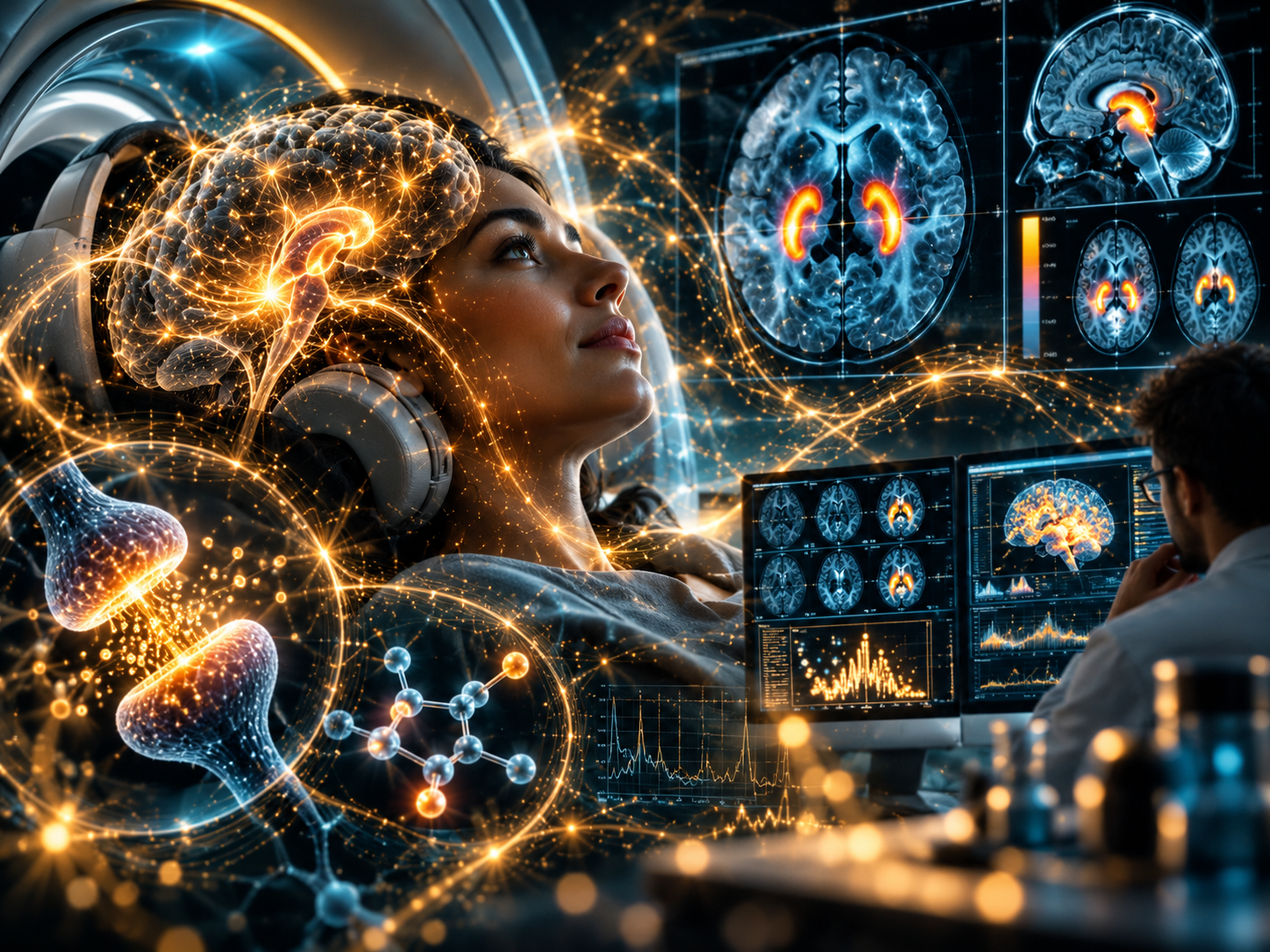 Métodos de investigación cerebral: las ilustraciones no representan escáneres diagnósticos auténticos.